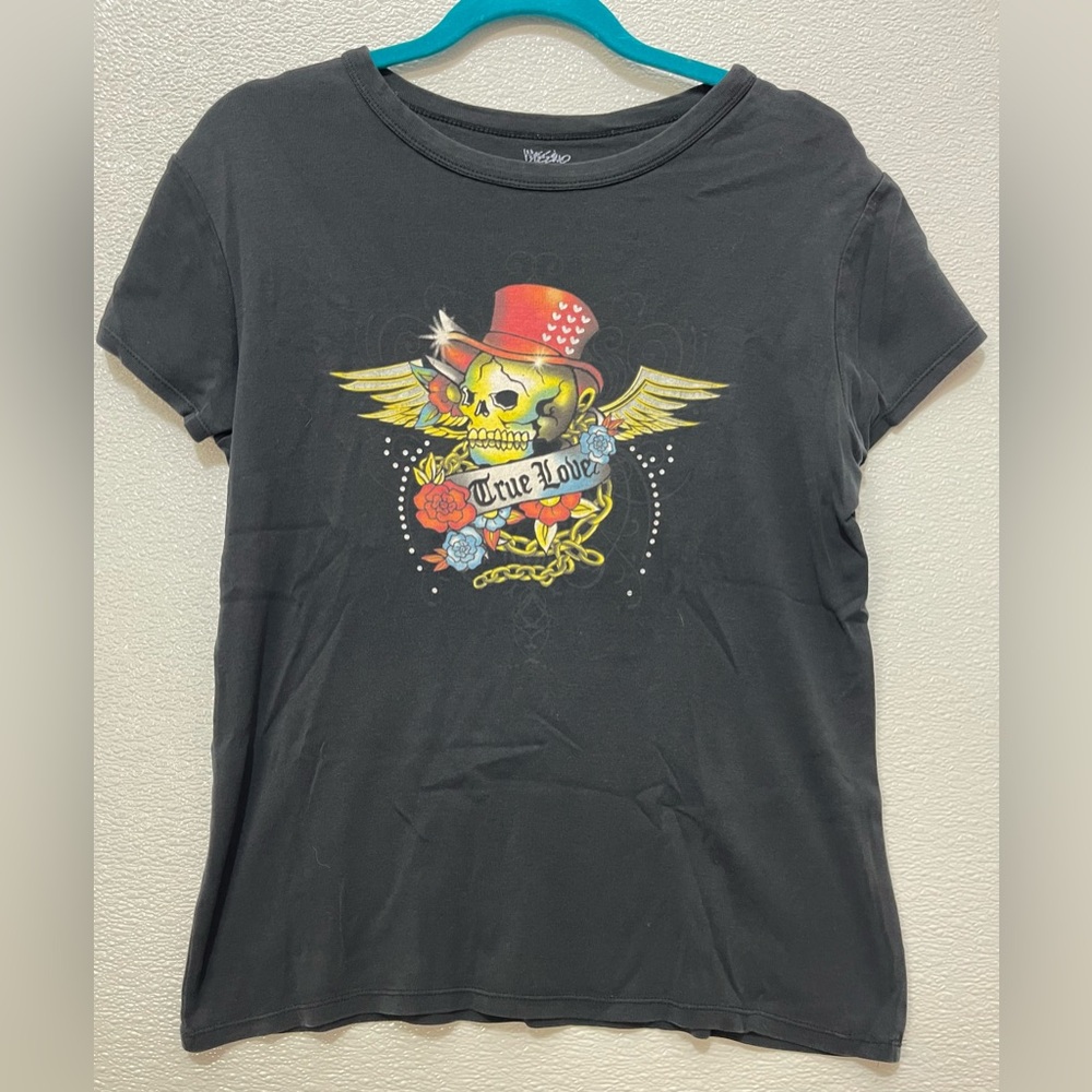 Mossimo Supply Co. Black True Love Crewneck Tee